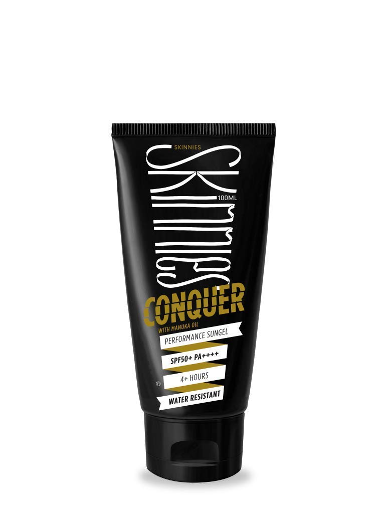 Skinnies 100Ml Spf50+ Conquer, Sungel Sun Cream, Broad Spectrum, Reef Safe, Water Resistant 4 Hours