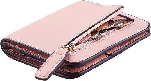 Toughergun Wallet Women Rfid Blocking Small Compact Bifold Luxury Leather Pocket Wallet Ladies Mini Purse With Id Window