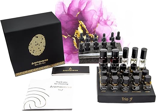 Trio F Perfume Making Kit Has 14 Aromatic Ingredients/Perfumery Solvent/Spray Bottle To Create &Amp; Blend Popular Feminine Fine Fragrances.