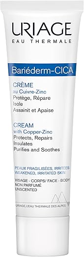 Uriage Bariederm Cica-Cream | Face And Body Cream That Protects &Amp; Repairs Irritated Skin | With Hyaluronic Acid, Vitamin B5, Copper And Zinc: Relieves Discomfort, Rash Relief | Every Day Sos Cream