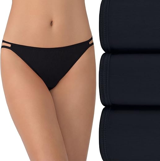 Vanity Fair Women'S Illumination String Bikini Panties, Silky Stretch &Amp; Satin Trim