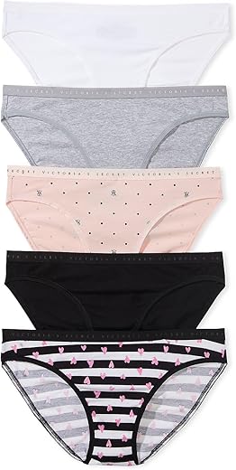 Victoria'S Secret Women'S Cotton Bikini Underwear, Moderate Coverage Panties For Women, Multi Pack (Xs-Xxl)