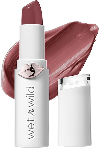 Wet N Wild Mega Last High-Shine Lipstick Lip Color, Infused With Seed Oils For A Nourishing High-Shine, Buildable &Amp; Blendable Creamy Color, Cruelty-Free &Amp; Vegan - Rosé And Slay