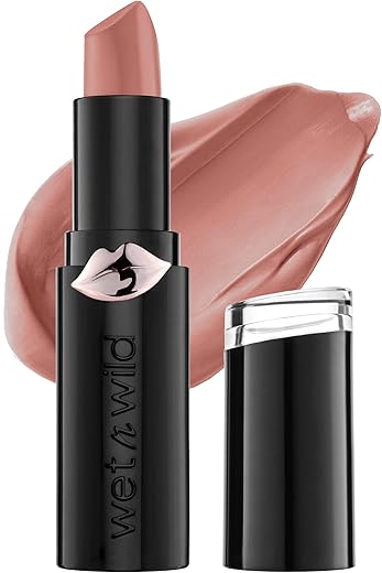 Wet N Wild Mega Last Matte Lip Color, Semi Matte Hyaluronic Acid Infused, Long Lasting Full Coverage For A Nourishing Pout, Cruelty-Free &Amp; Vegan - Bare It All