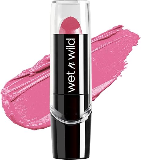 Wet N Wild Silk Finish Lipstick, Hydrating Rich Buildable Lip Color, Formulated With Vitamins A,E, &Amp; Macadamia For Ultimate Hydration, Cruelty-Free &Amp; Vegan - Pink Ice