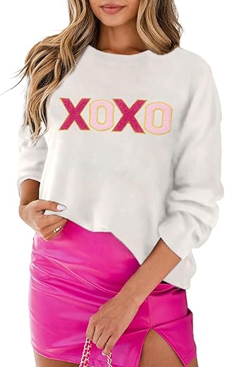 Women 2023 Merry Christmas Round Neck Sequin Letters Sweater Casual Solid Slogan Long Sleeve Pullover Sweatshirt Tops