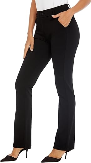 Women'S Ease Into Comfort Barely Bootcut Stretch Dress Pants