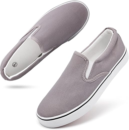 Women'S Slip On Shoes Canvas Sneakers Loafers Non Slip Shoes Low Top Casual Shoes