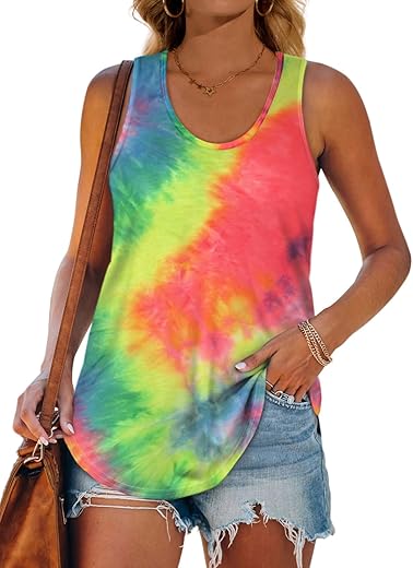 Womens Tank Tops Racerback Loose Shirts For Women Summer