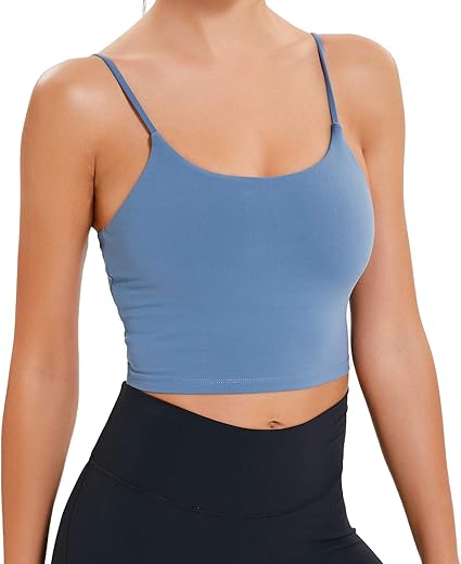 Women Yoga Bras Sports Bra Workout Crop Top Tank Black