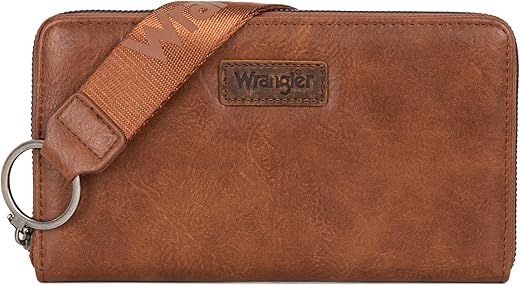 Wrangler Womens Wallet Wristlet Long Purse Designer Clutch Large Capacity Credit Card Holder Gifts For Women