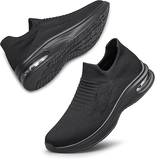 Yhoon Womens Walking Shoes Slip On Running Shoes Lightweight Workout Gym Shoes Breathable Casual Sneakers