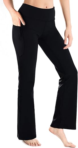 Yogipace,25&Quot;/27&Quot;/29&Quot;/31&Quot;/33&Quot;/35&Quot;/37&Quot;,Women'S Bootcut Yoga Pants Lounge Workout Pants With Side Pockets