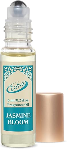 Zoha, Jasmine Bloom Perfume For Women And Men, Alcohol-Free Hypoallergenic Vegan Fragrance Oil Roll-On