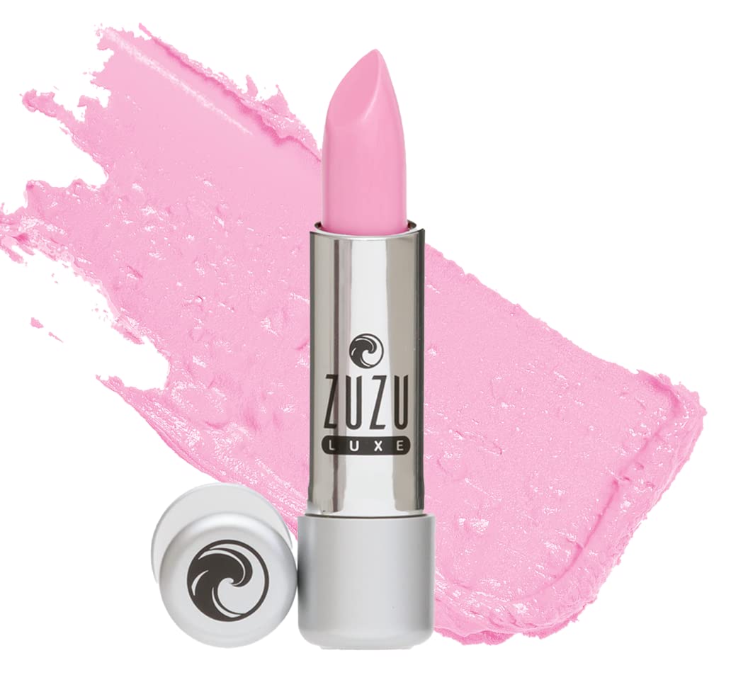 Zuzu Luxe Lip Color Lipstick (Truth Or Dare - Soft Pink/Cool Crème), Natural Hydrating Lipstick, Paraben Free, Vegan, Gluten-Free, Cruelty-Free, Non Gmo, 0.13 Oz