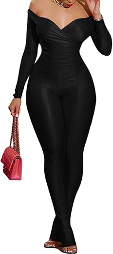 Acelyn 2 Piece Outfits For Women Sexy Off Shoulder Tops Bodycon Flared Pant Sets Club Outfits Tracksuit