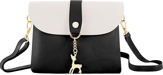 Aisparky Small Crossbody Purse, Pu Leather Small Purse For Girls With Pendant With Strap/Gold Chain Strap