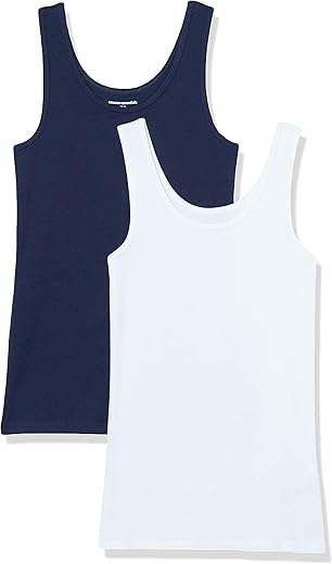 Amazon Essentials Women'S Slim-Fit Tank, Pack Of 2