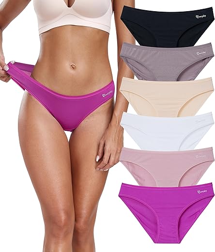 Anliqi Modal Underwear Women Supersoft Bikini Panties For Women Pack Comfort Ladies Underpants Moisture Wicking Undies