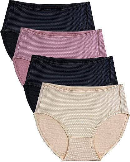 B2Body Breathable Underwear For Women Regular &Amp; Plus Size Panties 4 Pack Brief