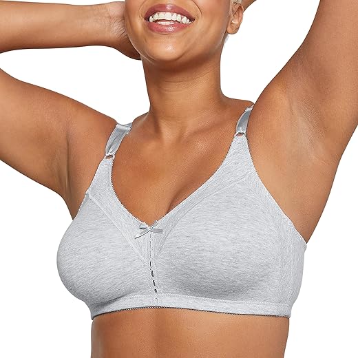 Bali Women'S Double Support Wireless Bra, Full-Coverage Wirefree T-Shirt Bra, Comfortable Cotton Everyday Bra