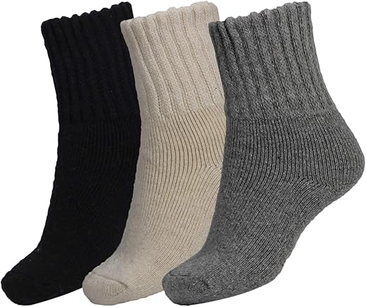 Bomkinta Boot Socks For Women Winter Solid Thick Warm Socks Cozy Crew Socks Christmas Gift