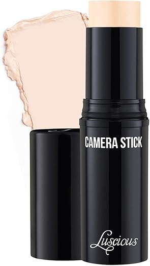 Camera Stick Foundation By True + Luscious - Full Coverage Cream Foundation - Non-Comedogenic &Amp; Hydrating Formula - Vegan, Paraben Free, &Amp; Cruelty Free - 0.49 Oz (Shade 1: Light Beige)