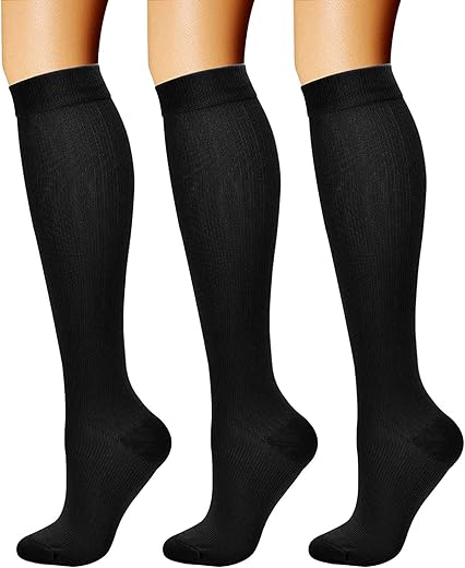 Charmking Compression Socks For Women &Amp; Men Circulation (3 Pairs) 15-20 Mmhg Is Best Support For Athletic Running Cycling