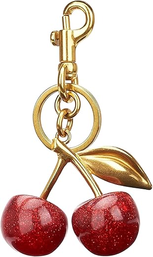 Cherry Bag Charm Purse Charms Keychain- Car Cherry Accessories Keychian Gifts For Women Christmas Valentine Bag Gifts For Women