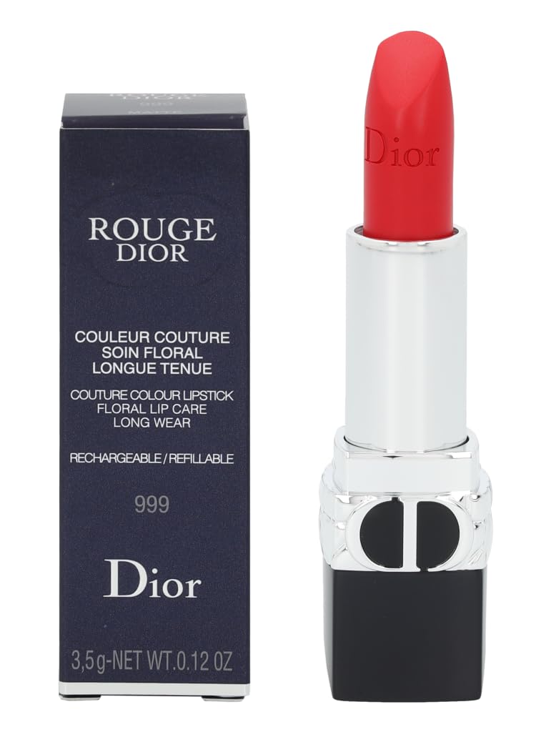 Christian Dior Rouge Dior Couture Lipstick - 999 Matte Lipstick (Refillable) Women 0.12 Oz