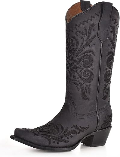 Circle G Women'S Filigree Western Boot Snip Toe