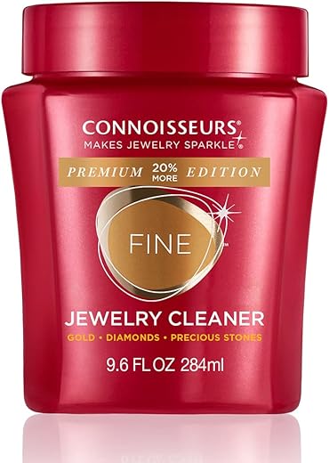 Connoisseurs Premium Edition Jewelry Cleaner, Value Size 9.6Oz - Pick From Fine, Silver Or Delicate Jewelry Cleaner