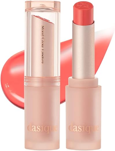 Dasique Mood Glow Lipstick #06 Mellow Coral | Color Lipstick Balm | Vegan | Lightweight | Hydrating | Daily Use