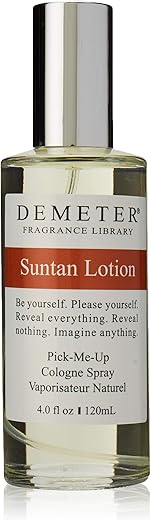 Demeter Suntan Lotion Cologne Spray For Women, 4 Ounce