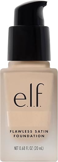 E.l.f. Flawless Finish Foundation, Improves Uneven Skin Tone, Lightweight, Medium Coverage &Amp; Semi-Matte, Vegan &Amp; Cruelty-Free, Beige 0.68 Fl Oz