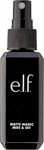 E.l.f., Matte Magic Mist &Amp; Set - Small, Lightweight, Long Lasting, Mattifying, Revitalizes, Controls Shine, Refreshes, Hydrates, All-Day Wear, 2.0 Fl Oz