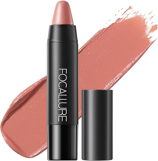 Focallure Ultra Chic Matte Lipstick,Rich Vitamin E Lip Crayon,Lightweight Matte Color Without Drying Or Fading,Long Lasting Waterproof Lips Makeup,Fuzzy Wuzzy