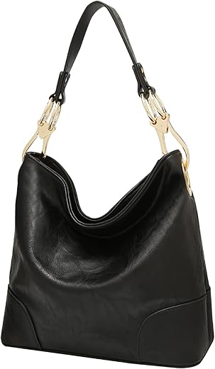 Foxlover Womens Faux Leather Hobo Bags Vintage Large Crossbody Shoulder Purse Ladies Tote Handbags