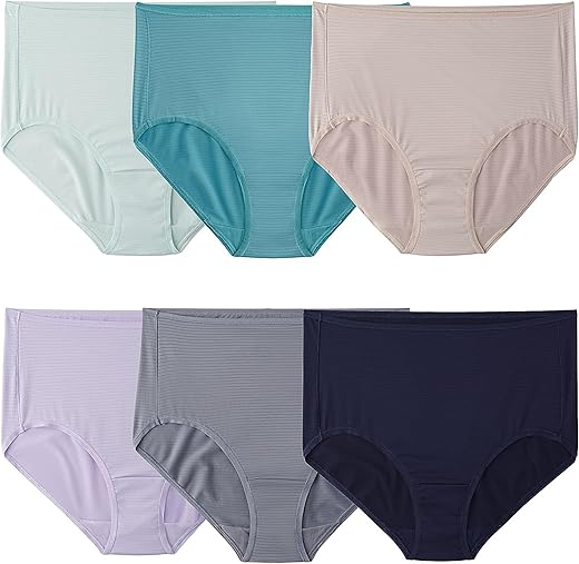 Fruit Of The Loom Women'S Breathable Underwear, Moisture Wicking Keeps You Cool &Amp; Comfortable, Available In Plus Size