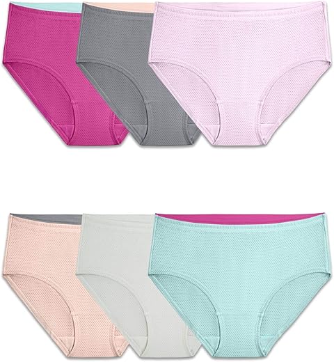 Fruit Of The Loom Women'S Breathable Underwear, Moisture Wicking Keeps You Cool &Amp; Comfortable, Available In Plus Size