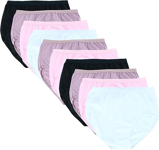 Fruit Of The Loom Women'S Eversoft Cotton Brief Underwear, Tag Free &Amp; Breathable, Available In Plus Size