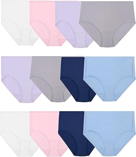 Fruit Of The Loom Women'S Microfiber Underwear, Lightweight &Amp; Sleek, Available In Plus Size