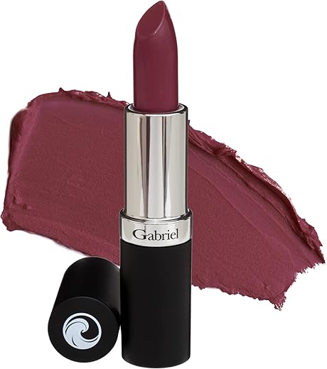 Gabriel Cosmetics Lipstick (Velour - Medium Plum/Cool Pearl), 0.13 Oz