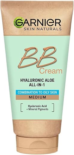 Garnier Skin Naturals Combination To Oily Skin Hyaluronic Aloe All-In-1 Bb Medium Cream, 50Ml