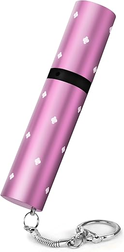 Guard Dog Security Elektra - Women'S Lipstick Stun Gun For Self Defense With Maximum Voltage, 100 Lumens Flashlight, Self Defense Keychain &Amp; Recharcheable Battery