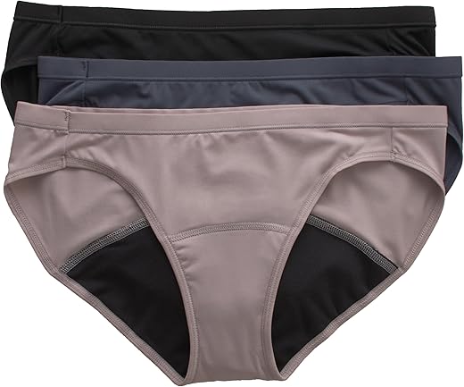 Hanes Women'S Comfort, Period. Light Leaks Period Underwear, Light Protection Bikini, Boyshort Or Brief, 3-Pack