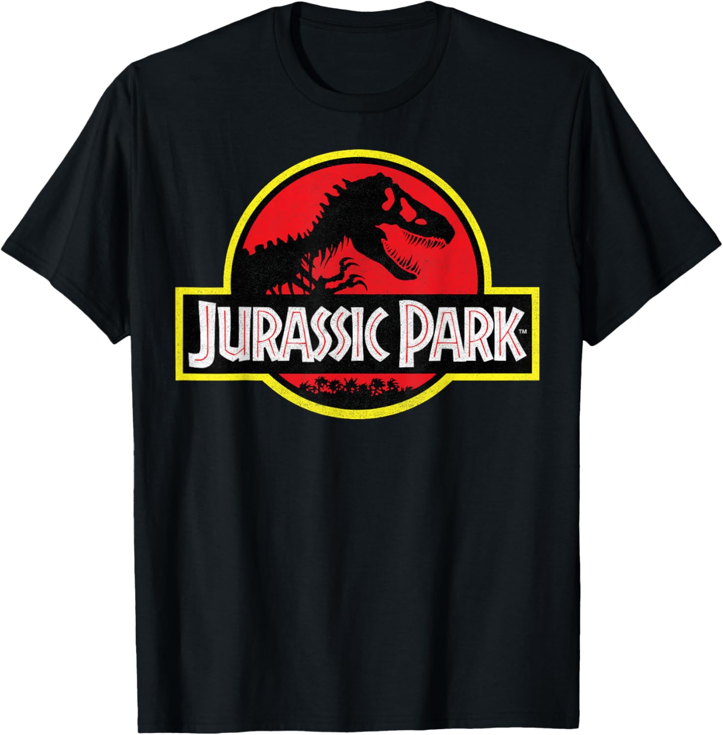 Jurassic Park Distressed Vintage Logo T-Shirt