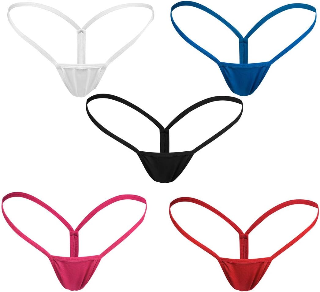 Justgoo Womens Sexy G-String Micro Back Thongs Panties Underwear Low Rise T-Back Underpants