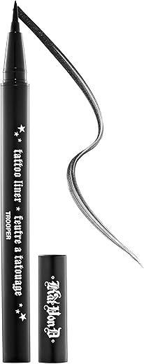 Kat Von D Tattoo Liner Waterproof Liquid Eyeliner In Trooper Black Full Size Unboxed