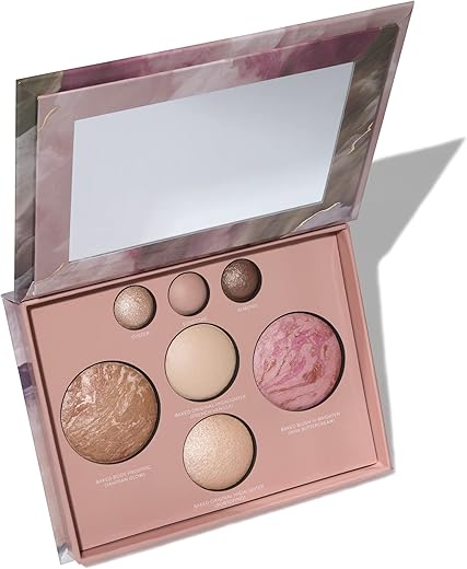 Laura Geller New York The Best Of The Best Baked Palette - Full Size - Includes Bronzer, Blush, 2 Highlighters And 3 Eyeshadows - Travel-Friendly